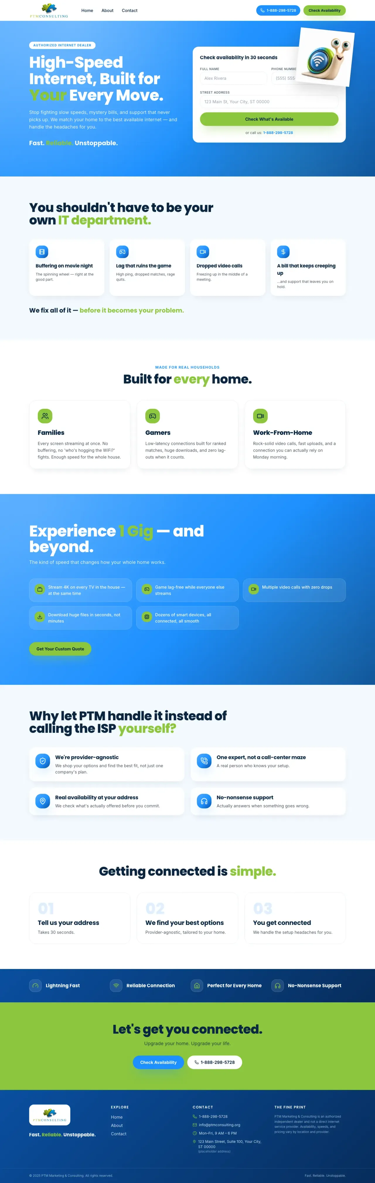 PTM Fiber website