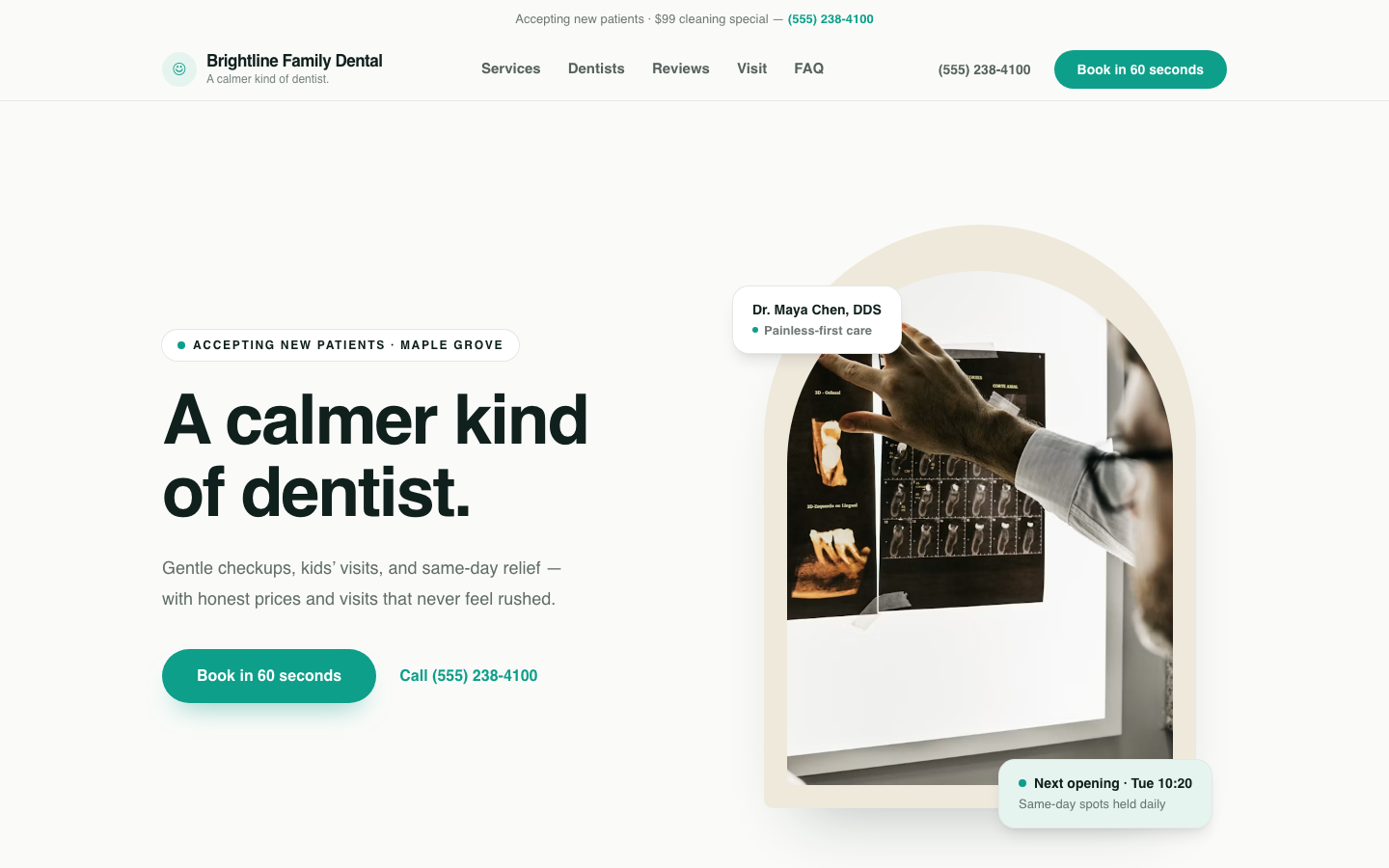 Landing page